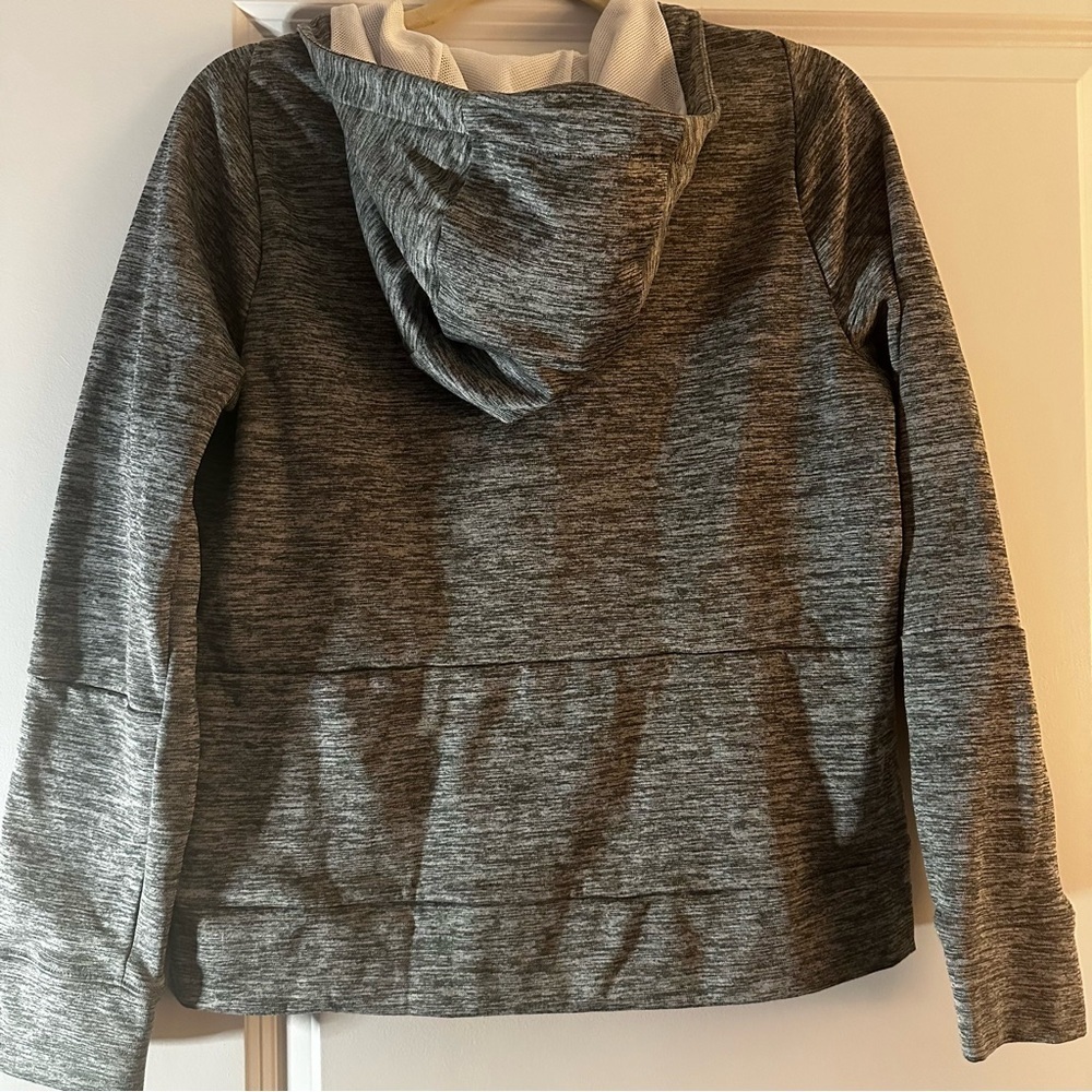 Nike Dri-FIT Full Zip Hoodie Kids XL Gray Performance Jacket - Picture 10 of 13